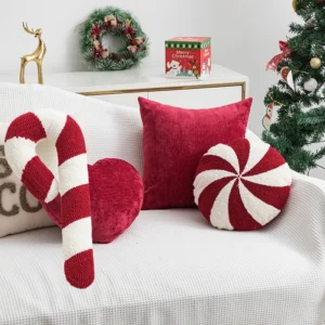 Christmas Crutch Candy Cane Pillow